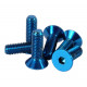 NRG Kit skrutiek volantu (plochá hlava) - Modrá