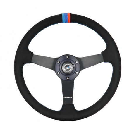Volanty NRG Športový 3-ramenný volant s alcantarou (350mm) Štýl M power | race-shop.sk