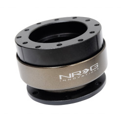 NRG SFI guľôčkový odnímateľný adaptér volantu, matný čierny s titánovým krúžkom