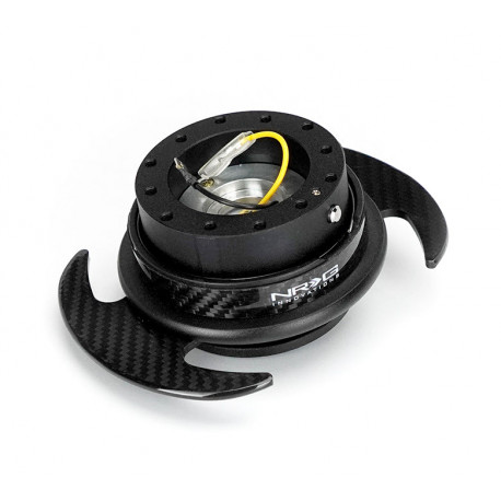 Univerzálne a odnímateľné náboje NRG GEN 3.0 odnímateľná redukcia, čierne/karbónové obloženie | race-shop.sk