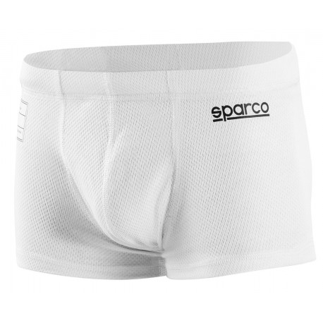 Spodné prádlo FIA nehorľavé pánske boxerky SPARCO RACE, biela | race-shop.sk
