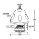 Regulátory tlaku paliva (FPR) Deatschwerks DWR2000 Regulátor tlaku paliva E85 s vysokým objemom | race-shop.sk