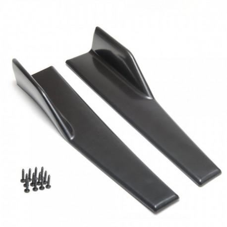 Body kit a vizuálne doplnky RACES Univerzálne bočné prahy s krídelkami, 45 cm - čierna | race-shop.sk
