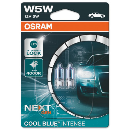 Žiarovky a xenónové výbojky Osram žiarovky COOL BLUE INTENSE (NEXT GEN) W5W (2ks) | race-shop.sk