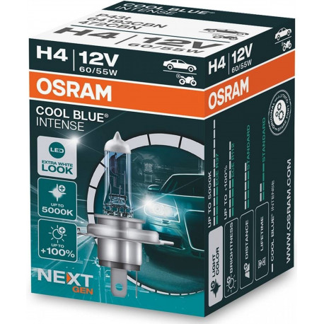 Žiarovky a xenónové výbojky Osram halogénové žiarovky COOL BLUE INTENSE (NEXT GEN) H4 (1ks) | race-shop.sk