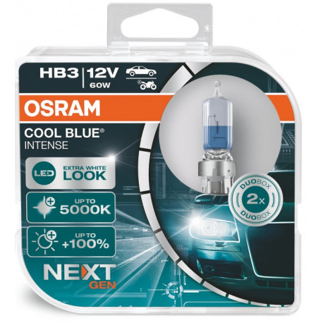 Žiarovky a xenónové výbojky Osram halogénové žiarovky COOL BLUE INTENSE (NEXT GEN) HB3 (2ks) | race-shop.sk