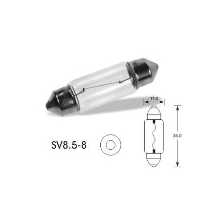 Žiarovky a xenónové výbojky ELTA VISION PRO 12V 10W žiarovka SV8.5-8 C5W (11x38mm) (1ks) | race-shop.sk
