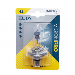 ELTA VISION PRO 12V 60/55W halogénová žiarovka P43t H4 blister (1ks)
