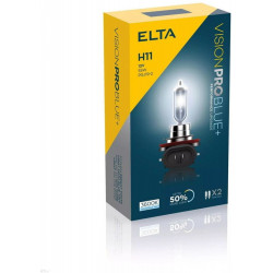 ELTA VISION PRO BLUE+ 12V 55W halogénové žiarovky PGJ19-2 H11 (2ks)