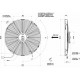 Ventilátory 12V Univerzálny elektrický ventilátor SPAL 385mm - tlačný, 12V | race-shop.sk
