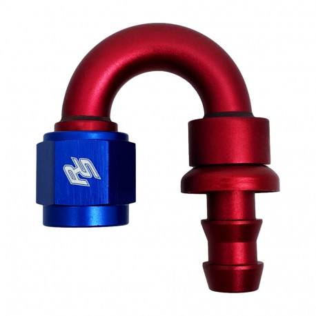 Fitingy 180° Push lock fiting AN6 180° | race-shop.sk