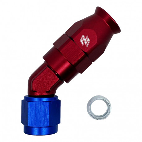 Fitingy 45° PTFE fiting spevnený AN10 45° | race-shop.sk