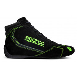 FIA pretekárske topánky Sparco SLALOM, čierna/fluo zelená