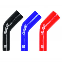 Silikónová hadica - redukčné koleno RACES Silicone 45° - 25mm (1") na 32mm (1,26")