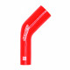 Kolená 45° redukčné Silikónová hadica - redukčné koleno RACES Silicone 45° - 38mm (1,5") na 51mm (2") | race-shop.sk