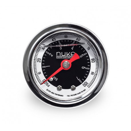 Manometre, adaptéry Manometer s glycerínom NUKE Performance 7 bar/ 100 psi | race-shop.sk