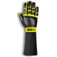 Mechanické rukavice Sparco R-TIDE MECA s FIA čierna/žltá