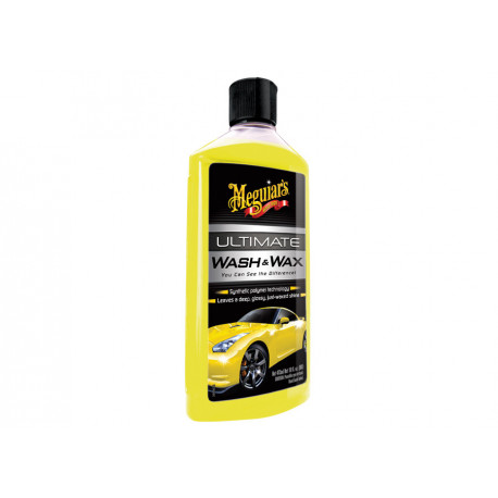 Umývanie laku Meguiars Ultimate Wash & Wax - luxusný, najkoncentrovanejší autošampón so zmesou karnauby a polymérov, 473 ml | race-shop.sk