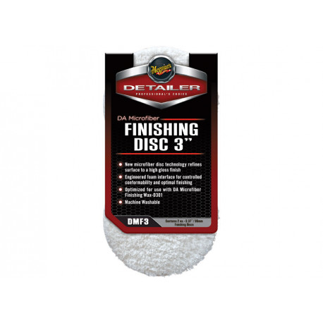 Príslušenstvo Meguiars DA Microfiber Finishing Disc 3" - kotúč z mikrovlákna na konečnú úpravu, 3 palce (2 kusy) | race-shop.sk