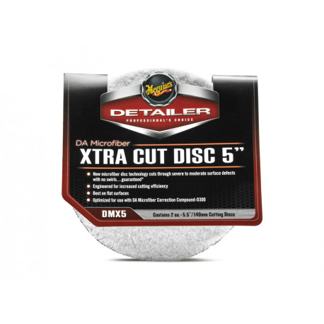 Príslušenstvo Meguiars DA Microfiber Xtra Cut Disc 5" - extra abrazívny mikrovláknový leštiaci kotouč, 5palcový (2 kusy) | race-shop.sk