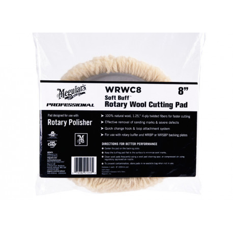 Príslušenstvo Meguiars Soft Buff Rotary Wool Pad 8" / 200 mm - vlnený leštiaci kotúč určený pre rotačné leštičky, 8" | race-shop.sk