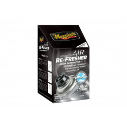 Meguiars Air Re-Fresher Odor Eliminator - Black Chrome Scent - čistič + pohlcovač pachů + osvěžovač, vůně Black Chrome, 71 g