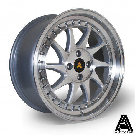 ALU disky Autostar Disk Autostar Vader 17X8 5X100 67,1 ET30, Silver | race-shop.sk