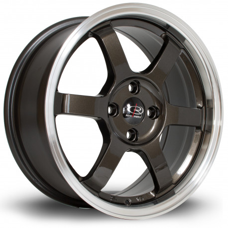 ALU disky Rota Disk Rota Grid 16X7 4X100 67,1 ET40, Gunmetal | race-shop.sk
