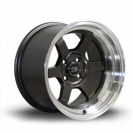 ALU disky Rota Disk Rota Grid-V 15X9 4X100 67,1 ET0, Gunmetal | race-shop.sk
