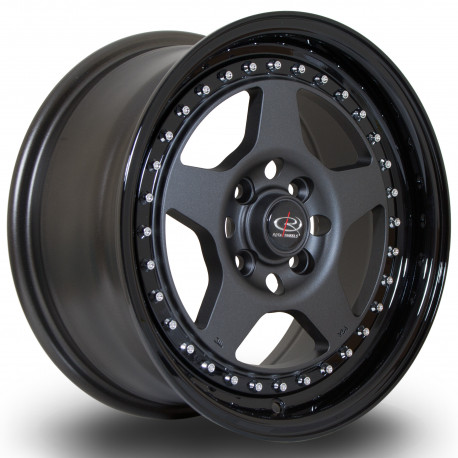 ALU disky Rota Disk Rota Kyusha 15X7 4X100 67,1 ET38, Black | race-shop.sk