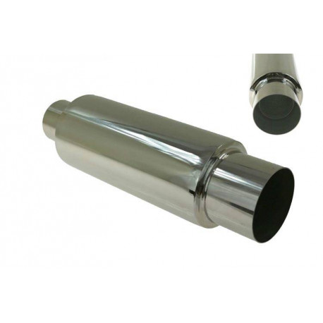 Okruhle - Dvojstenné Nerezový koncový tlmič RACES 61, vstup 3" (76mm) | race-shop.sk