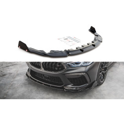 MAXTON DESIGN predný splitter + klapky pre BMW M8 Gran Coupe F93, lesklá čierna, V1
