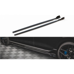 MAXTON DESIGN difúzory prahov + klapky pre Volkswagen Golf R Mk8, lesklá čierna, V2