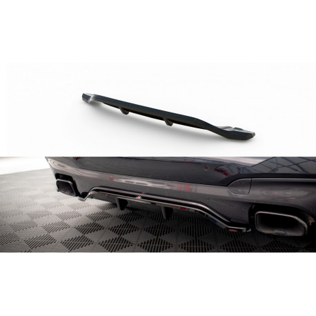 Body kit a vizuálne doplnky MAXTON DESIGN centrálny zadný splitter pre BMW X3 M40i / M40d G01 (so zvislými lištami), lesklá čierna | race-shop.sk