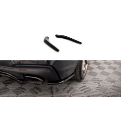 MAXTON DESIGN zadné bočné splittre pre BMW X3 M40i / M40d G01, lesklá čierna