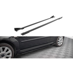 MAXTON DESIGN Street Pro difúzory prahov + klapky pre Ford Fiesta ST Mk6, čierna