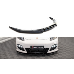 MAXTON DESIGN predný splitter pre Porsche Panamera Turbo Sport Design Package 970, lesklá čierna, V1