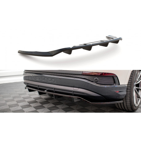 Body kit a vizuálne doplnky CENTRÁLNY ZADNÝ SPLITTER (so zvislými pruhmi) Audi Q4 e-tron Sportback Mk1 | race-shop.sk
