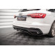 Body kit a vizuálne doplnky MAXTON DESIGN centrálny zadný splitter pre Audi A4 S-Line B9 Facelift (so zvislými lištami), lesklá čierna | race-shop.sk