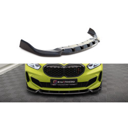 MAXTON DESIGN predný splitter pre BMW 1 F40 M-Pack / M135i, lesklá čierna, V7