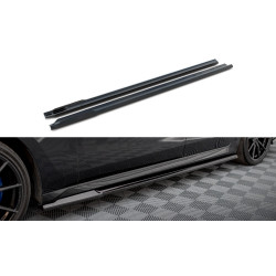 MAXTON DESIGN difúzory prahov pre BMW 7 M-Pack / M760e G70, lesklá čierna