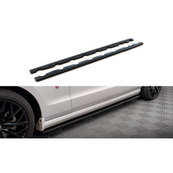 MAXTON DESIGN difúzory prahov pre Ford Mustang Mk5 Facelift, lesklá čierna