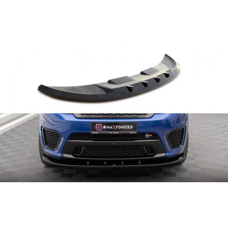 Body kit a vizuálne doplnky MAXTON DESIGN predný splitter pre Range Rover Sport SVR Mk2, lesklá čierna, V1 | race-shop.sk