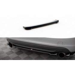 MAXTON DESIGN centrálny zadný splitter pre Volvo S60 R-Design Mk2, lesklá čierna