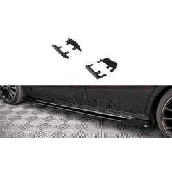 MAXTON DESIGN bočné klapky pre Mercedes A35 AMG / AMG-Line Aero Pack W177, lesklá čierna