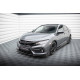 Body kit a vizuálne doplnky MAXTON DESIGN predný splitter + klapky pre Honda Civic Sport Mk 10, lesklá čierna | race-shop.sk