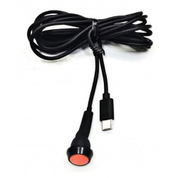 ZeroNoise Dvojité tlačidlo PTT s konektorom USB-C (pre vodiča a spolujazdca), dĺžka 2 m