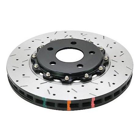 Brzdy DBA DBA 5000 series Crossed Drilled & Slotted 2-Piece Black Hat DBA52030BLKXS (2 pcs) | race-shop.sk