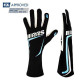 Rukavice FIA pretekárske rukavice RRS GRIP 2 (vnútorné šitie), čierna/modrá | race-shop.sk