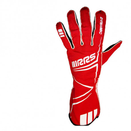 Rukavice FIA pretekárske rukavice RRS DYNAMIC 2 (vonkajšie šitie), červená | race-shop.sk